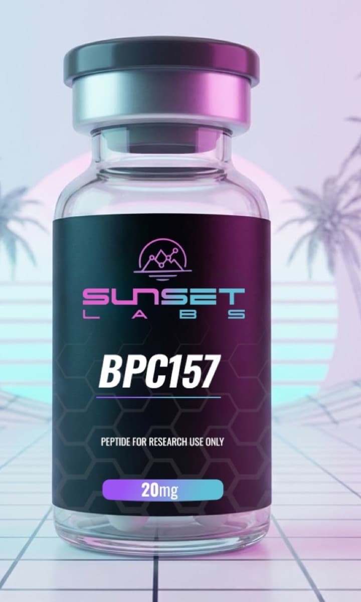 BPC-157 20 mg research vial — SUNSET LABS