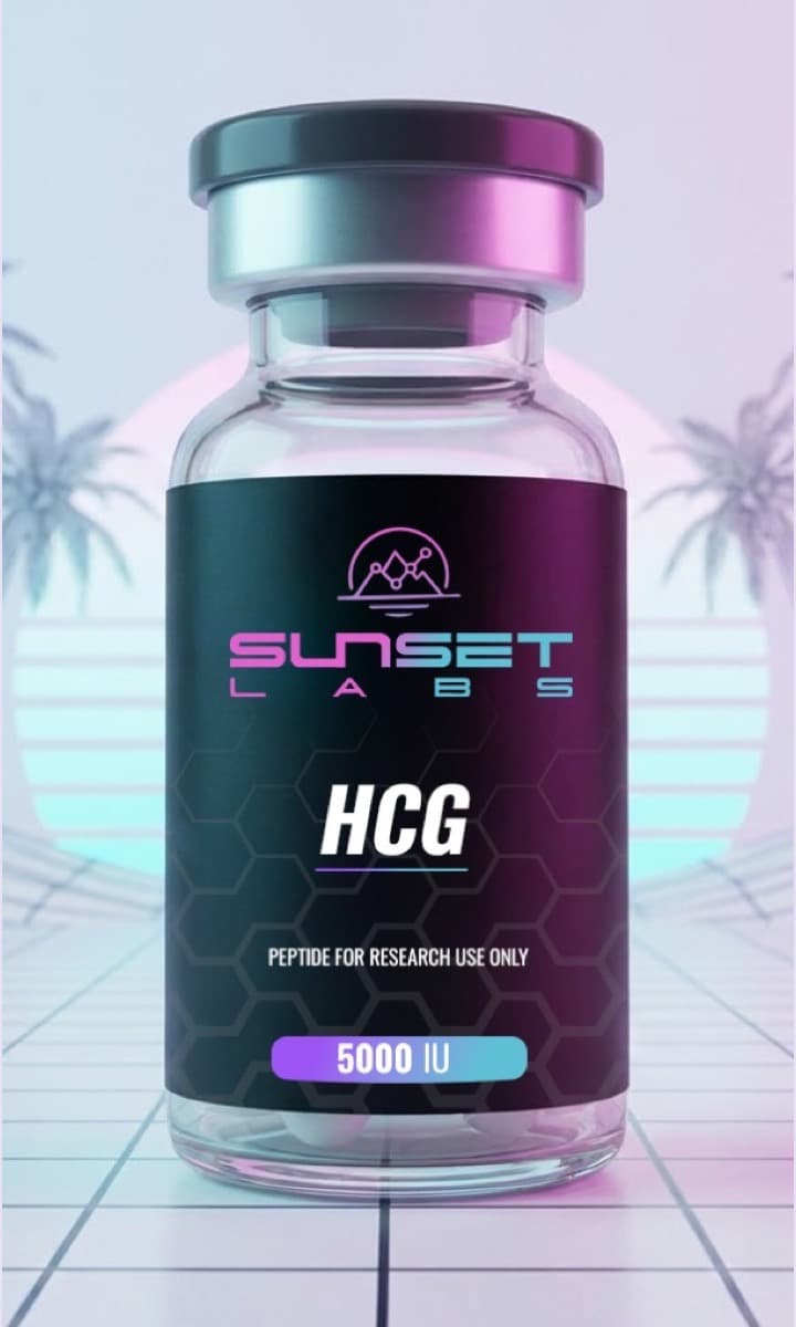 HCG 5000 IU research vial — SUNSET LABS